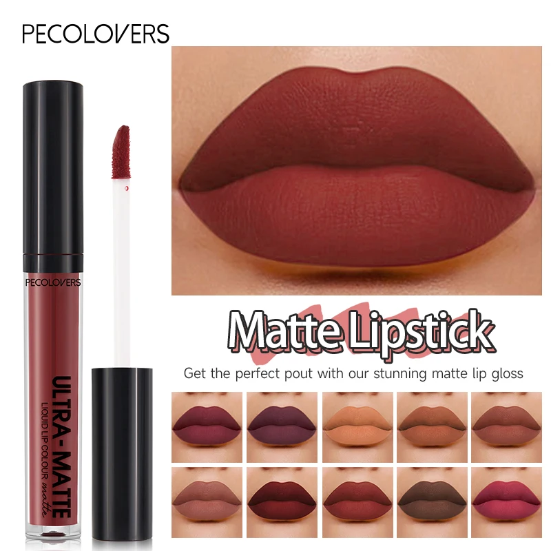 Lipstick Set Lip Makeup Set 12 Colors Kits Matte Velvet Lipstick Lipliner Waterproof Lasting Not Fading