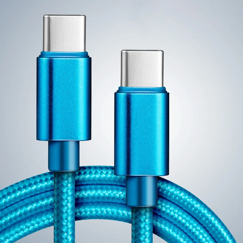Premium 66W 5A Nylon Fast Charging USB-C to USB-C Cable - Available in 1m, 2m, and 3m Lengths