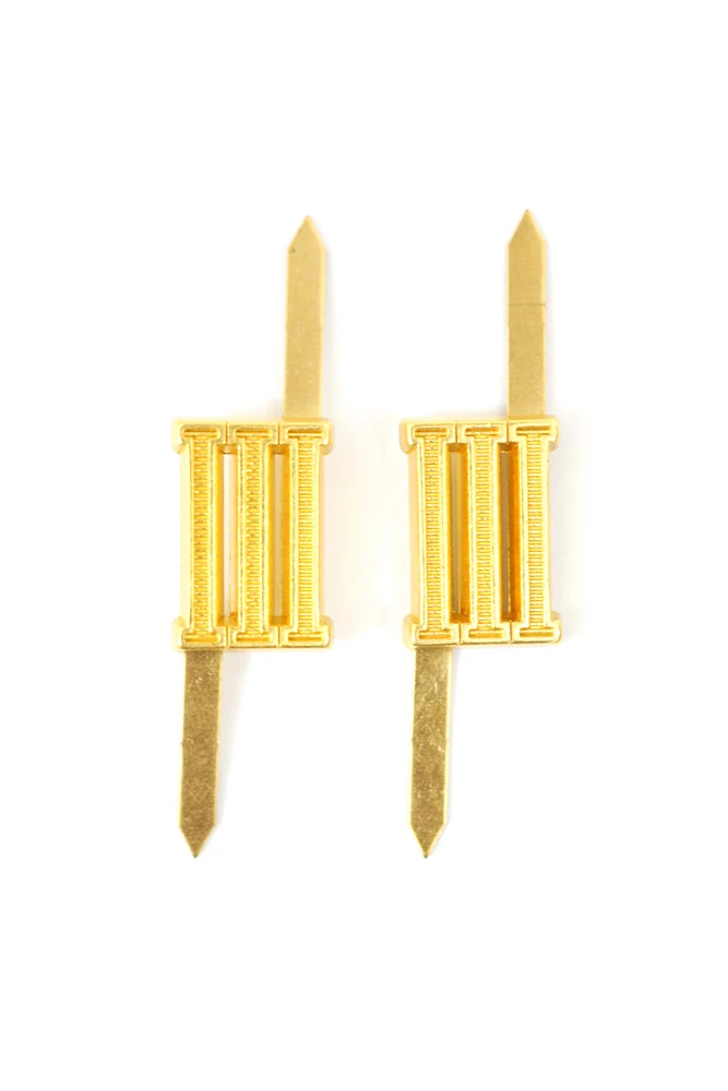 

WWII German Shoulder Boards cyphers Gold III Berlin 18mm 2pcs