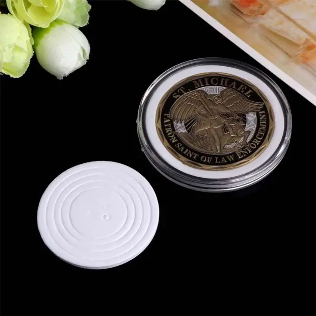 20Db Tiszta Kerek 46 Mm-Es Közvetlen Illeszkedés Légmentesen Érmék Kapszulák Tartójának Kijelző Tároló Tok Állítható Eva Tömíthető Pad Gyűrűvel 16-40 Mm - Image 5