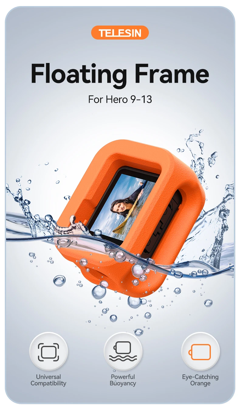 Floating Case Waterproof protective Case Buoyancy Underwater Diving Shell For H