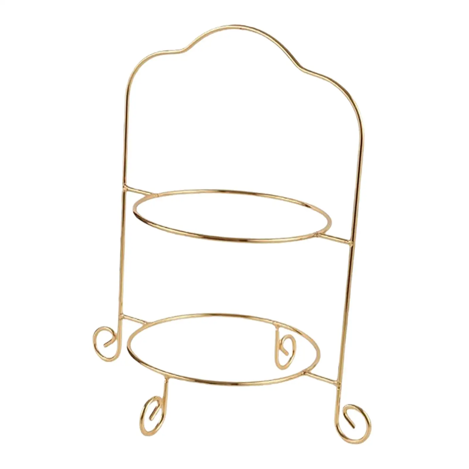 2 Tiered Cake Stand Classic Cookie Display Platter Decoration Wedding Display
