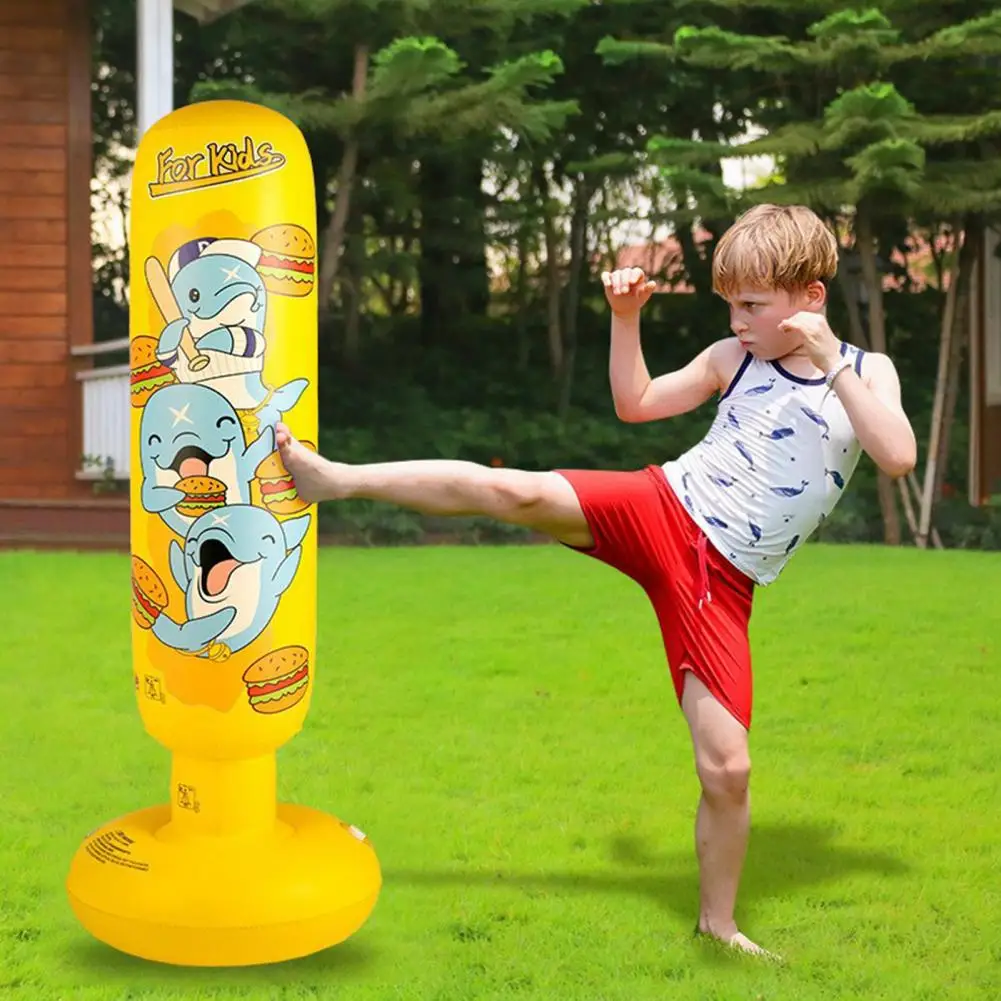 Sacco Da Boxe Gonfiabile Per Bambini – Dinosauro, Gioco Sportivo Per Coordinazione E Movimento, Regalo Compleanno