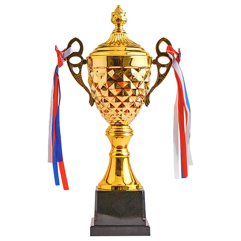 골드 트로피 컵, 축구 트로피, 대회 트로피, 금속 스포츠 트로피, 승자 어린이 및 성인용, 높이 33cm