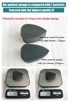 Wholesale Makeup Beauty Custom Shape Halloween Chrismas Face Painting Sponge Black Yellow Pink Facial Sponge 2