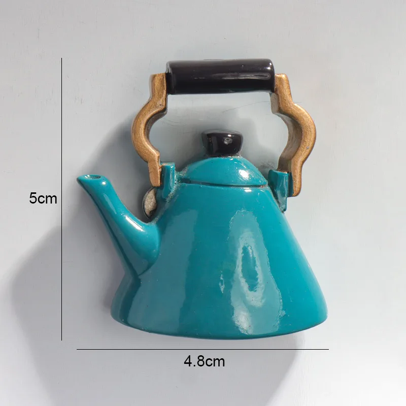 Kettle Teapot Style Refrigerator Magnetic 3D Stickers Home Decoration Food Fridge Magnets Travel Souvenir Accessory magnetic fridge magnets magnetic sticker magnetic fridge stickers