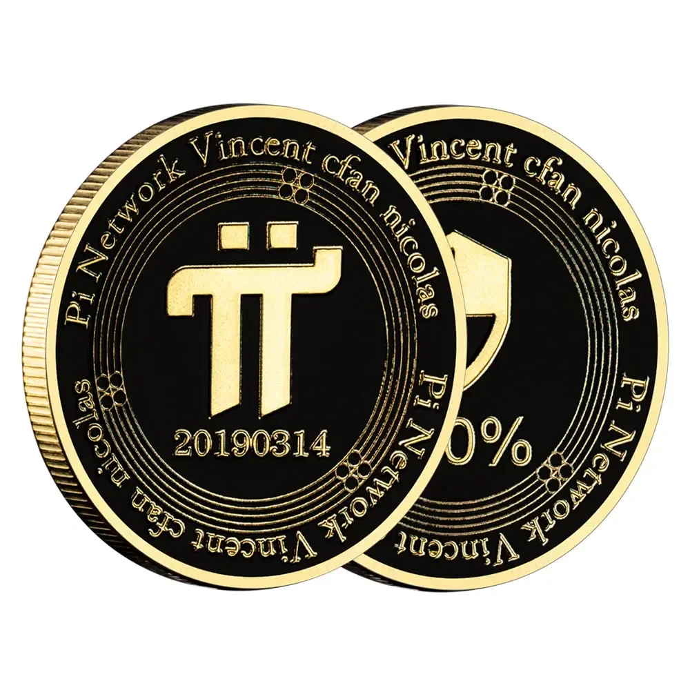 은빛 황금 도금 파이 네트워크 Vincent Cfan Nicolas 소장품 기념품 동전 선물 암호화 기념 동전 홈 장식 -  AliExpress