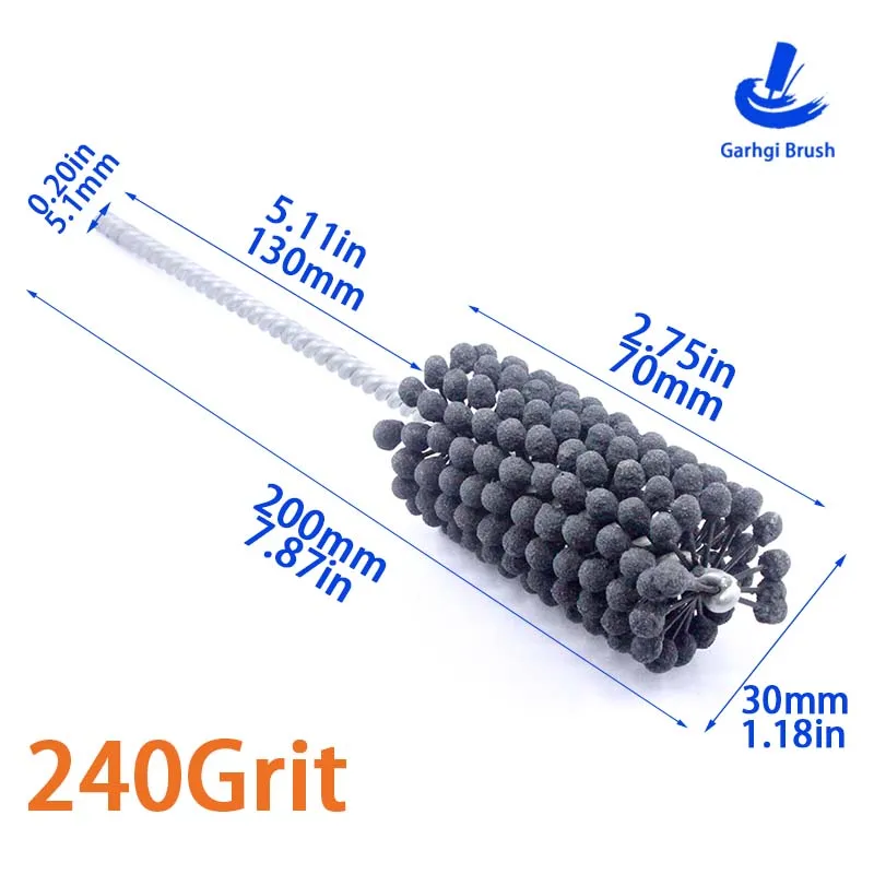 High-Performance 240 Grit Cylinder Honing Brush for Metal Grinding & Deburring