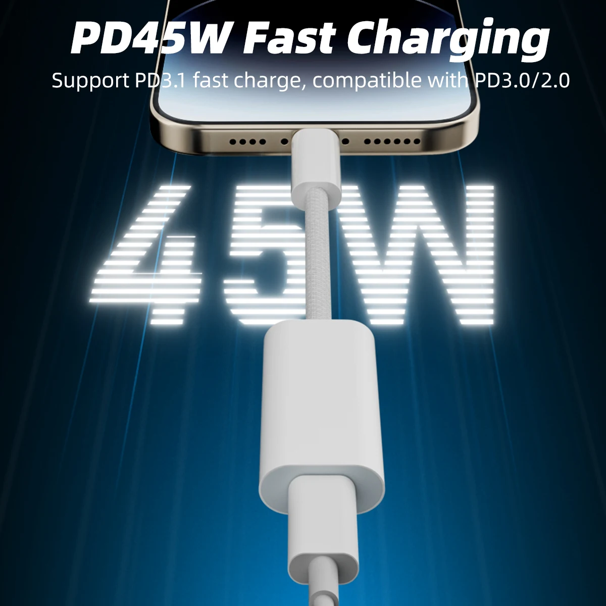 ANKNDO USB 타입 C에서 라이트닝 이어폰 어댑터로 변환, 애플 아이폰 16 이어폰 오디오 케이블에 적합한 짧은 케이블