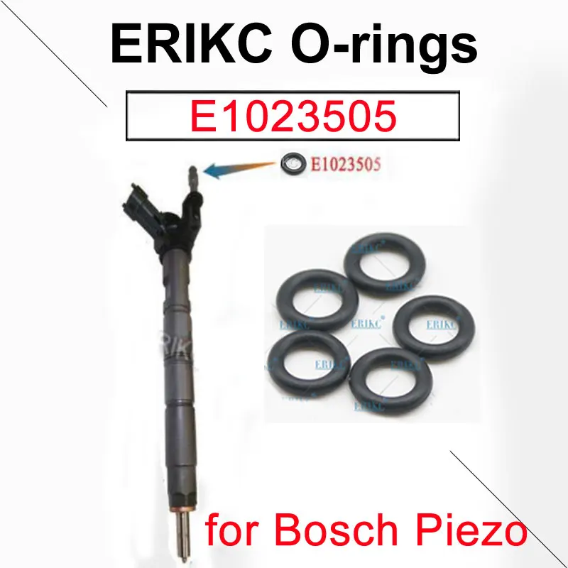 10PCS O-Ring Oil Return Pipe Joint Sealing Ring E1023505 For Bosch Piezo Diesel Injector 0445115 Sprayer 0445116