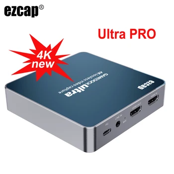 AWIND EzCap 320 B 리얼 4K HDMI 게임 캡처 카드, 비디오 라이브 스트리밍 레코드, 4K30P HD 1080P 60fps 120HZ,HDR 패스 스루, L 없음