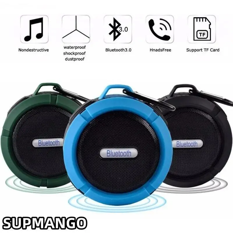 Bluetooth Speaker Bluetooth-compatible Speaker Big Suction Cup Bluetooth Stereo Outdoor Sports Mini TF Subwoofer Portable Waterproof