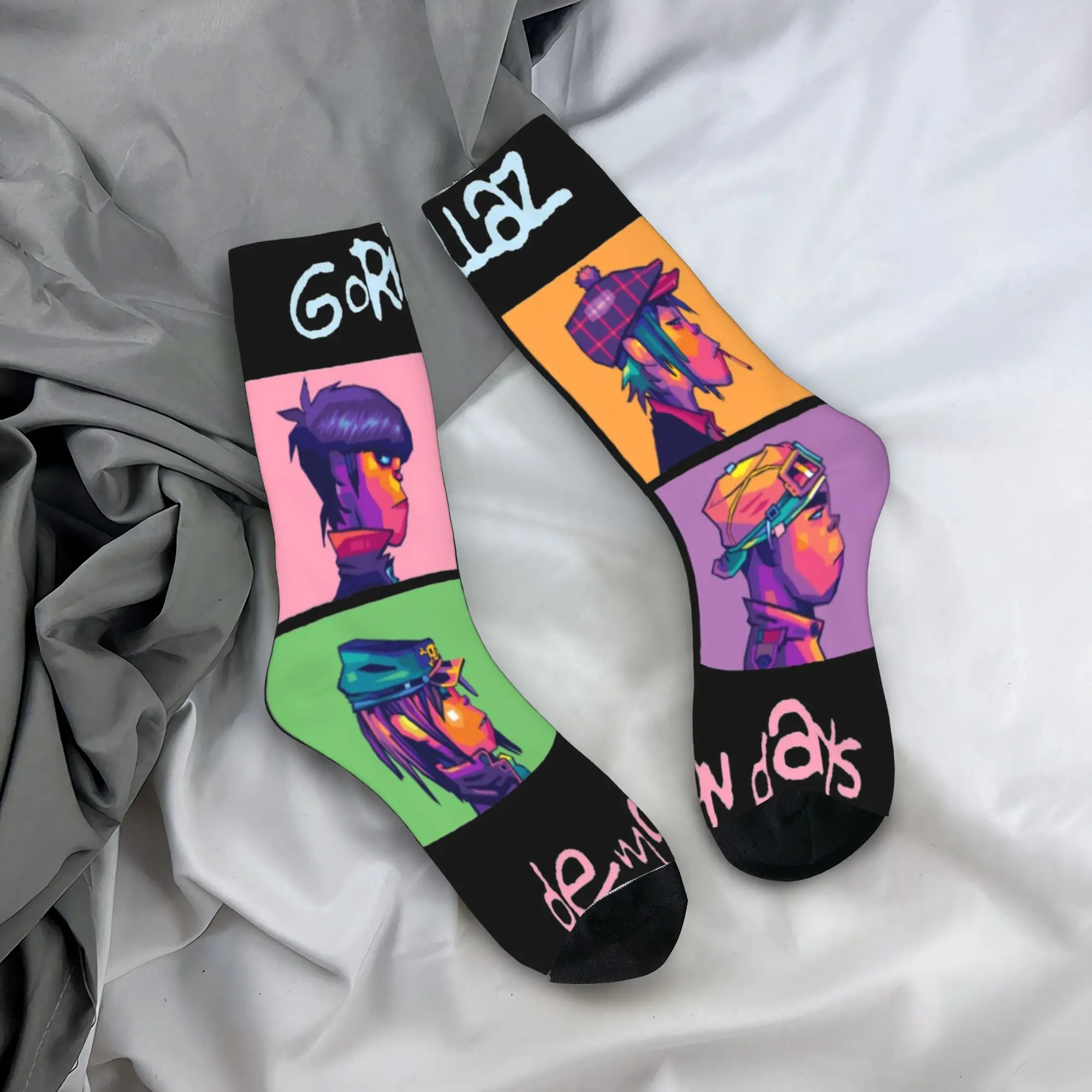 Gorillaz Autumn Rock Band Fun High-Quality Anti-Skid Skate Socks
