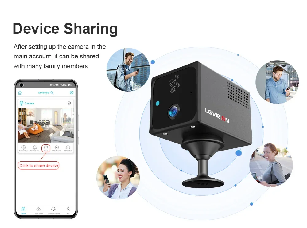4MP 4G/WiFi Mini Camera Indoor Surveillance Camera Radar Motion Detection Alert
