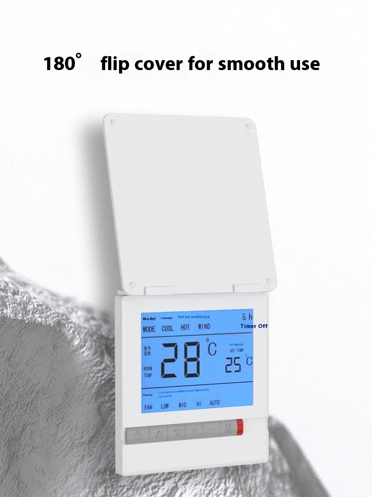 Central Air Conditioning Panel Temperature Controller Anti Accidental Touch Waterproof Anti Touch Switch Protective Cover