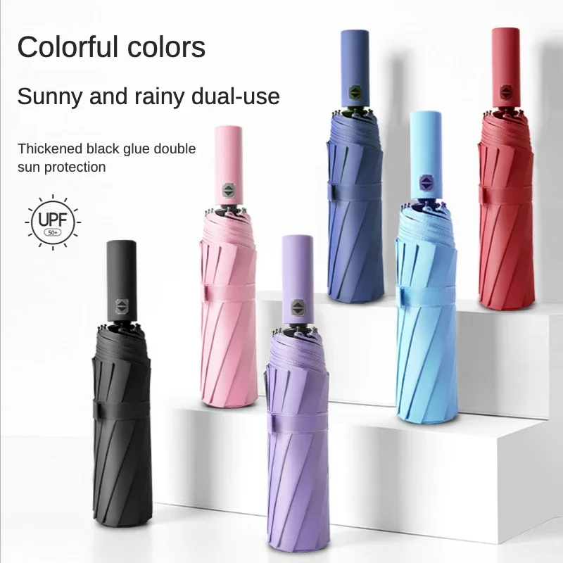 

Stormproof Sun Full Reinforced Men Umbrellas Folding For Windproof 12k Double Sunproof Umbrella Automatic Women Bone Shade