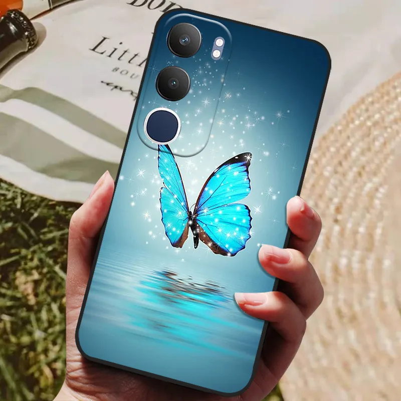Fashionable Painted Soft Silicone Phone Case with TPU Bumper - Cute Design