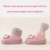 Cute Cartoon Animal Baby Shoes Foot  Floor Socks For Boy Girl Winter Soft Cotton Anti Slip Soled Newborn Toddler First Walkers 5