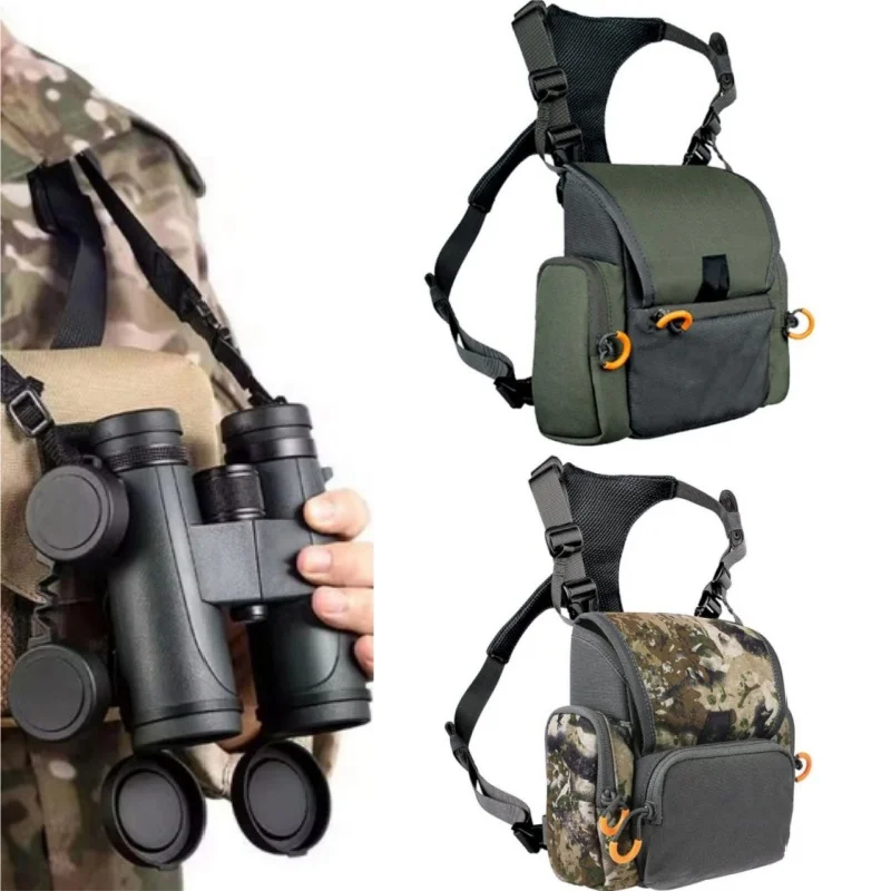 Tactics Binoculars Chest Bag Adjustable Camouflage Telescope Storage Bag Protective Cover Waterproof Pouch For Hunting Camping Tactics Binoculars Chest Bag Adjustable Camouflage Telescope Storage Bag Protective Cover Waterproof Pouch For Hunting Camping