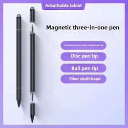 Versatile Magnetic Stylus Pen for Tablets & Smartphones (Metal Black)