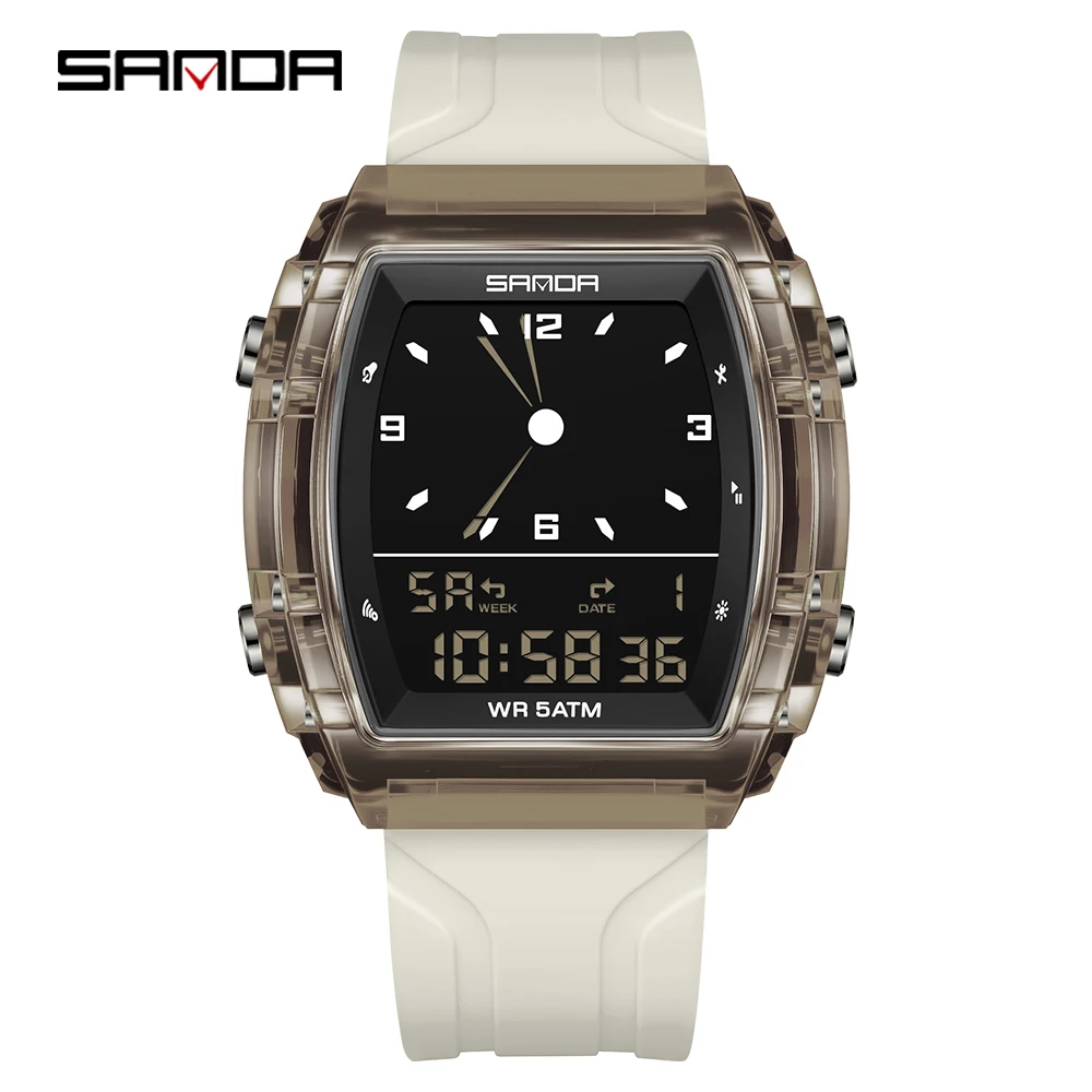 SANDA Luxury Waterproof Digital LED Sport Watch