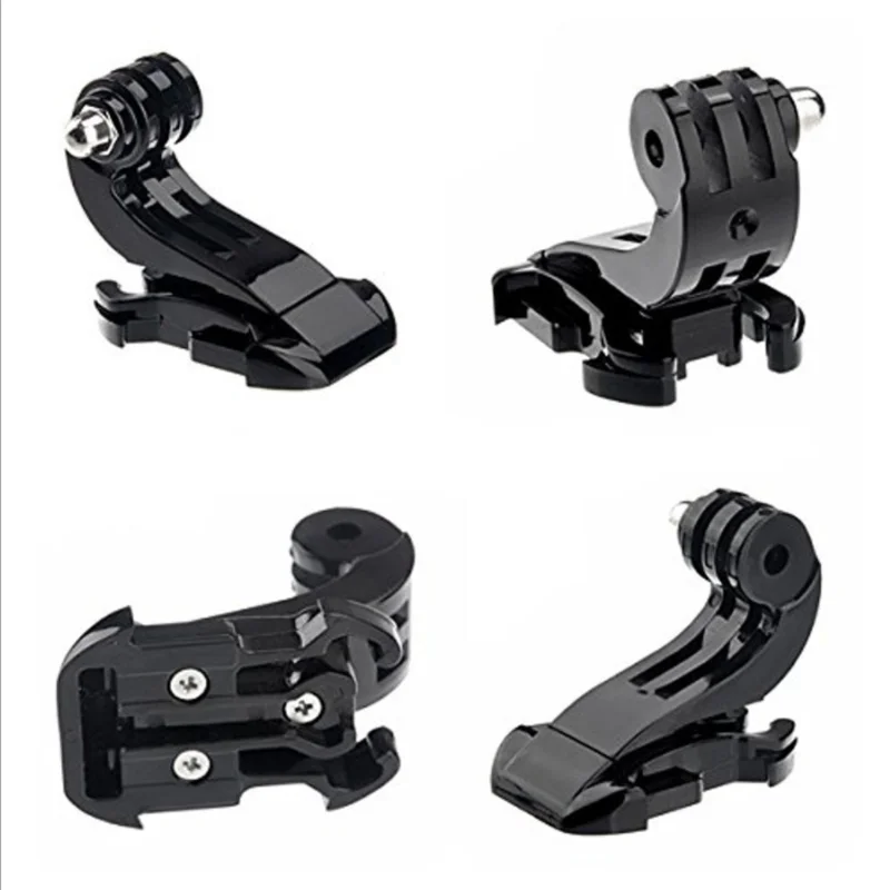 Lot économique de 20 supports silicone pour caméra action, disposés en éventail sur fond blanc.