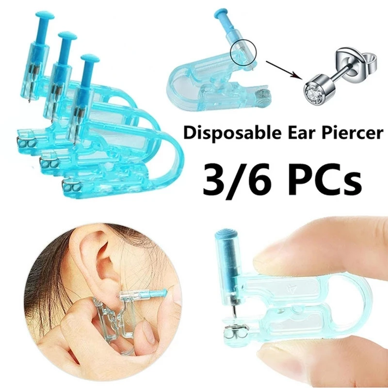 Disposable Ear Piercing Tool 1/2/4/5Pcs Healthy Sterile Puncture Tool for Earrings Ear Piercing Gun