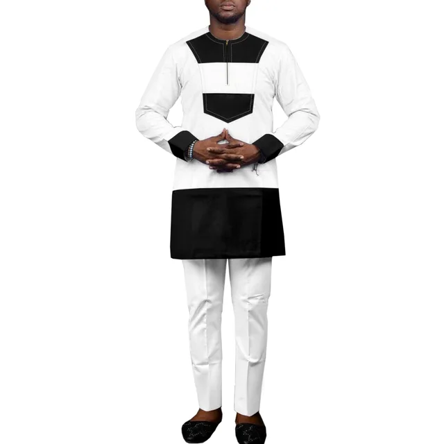 Bolaji Long Sleeve  Dashiki Outfit - Image 4