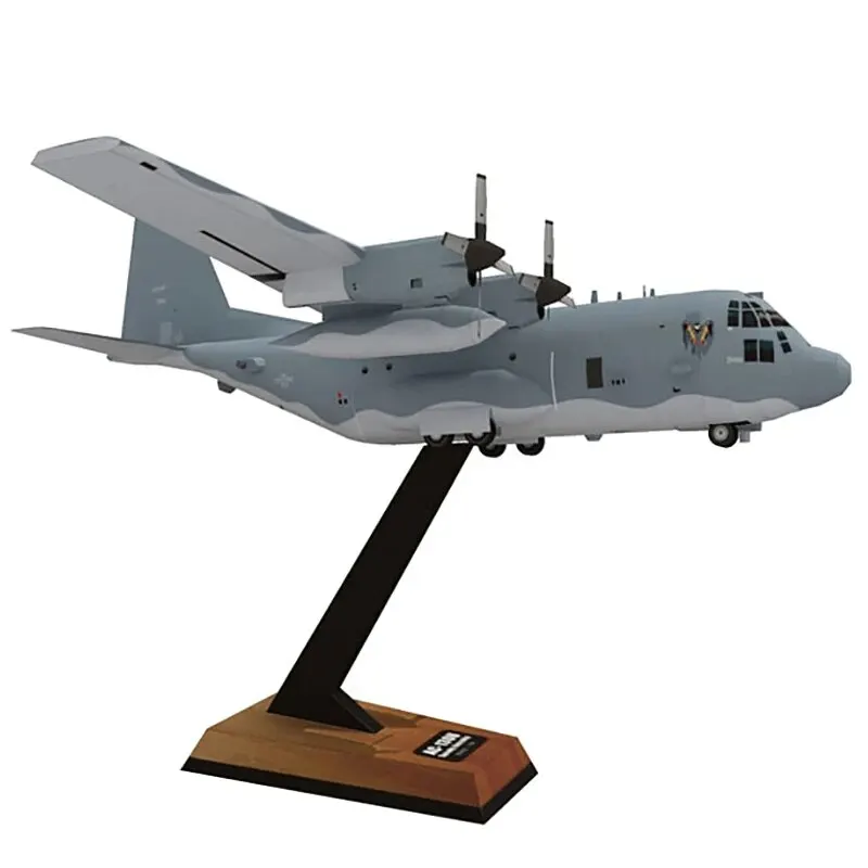 Hot High Quality AC130 Ghost Aerial Gunship Aircraft Paper Model Military Fighter