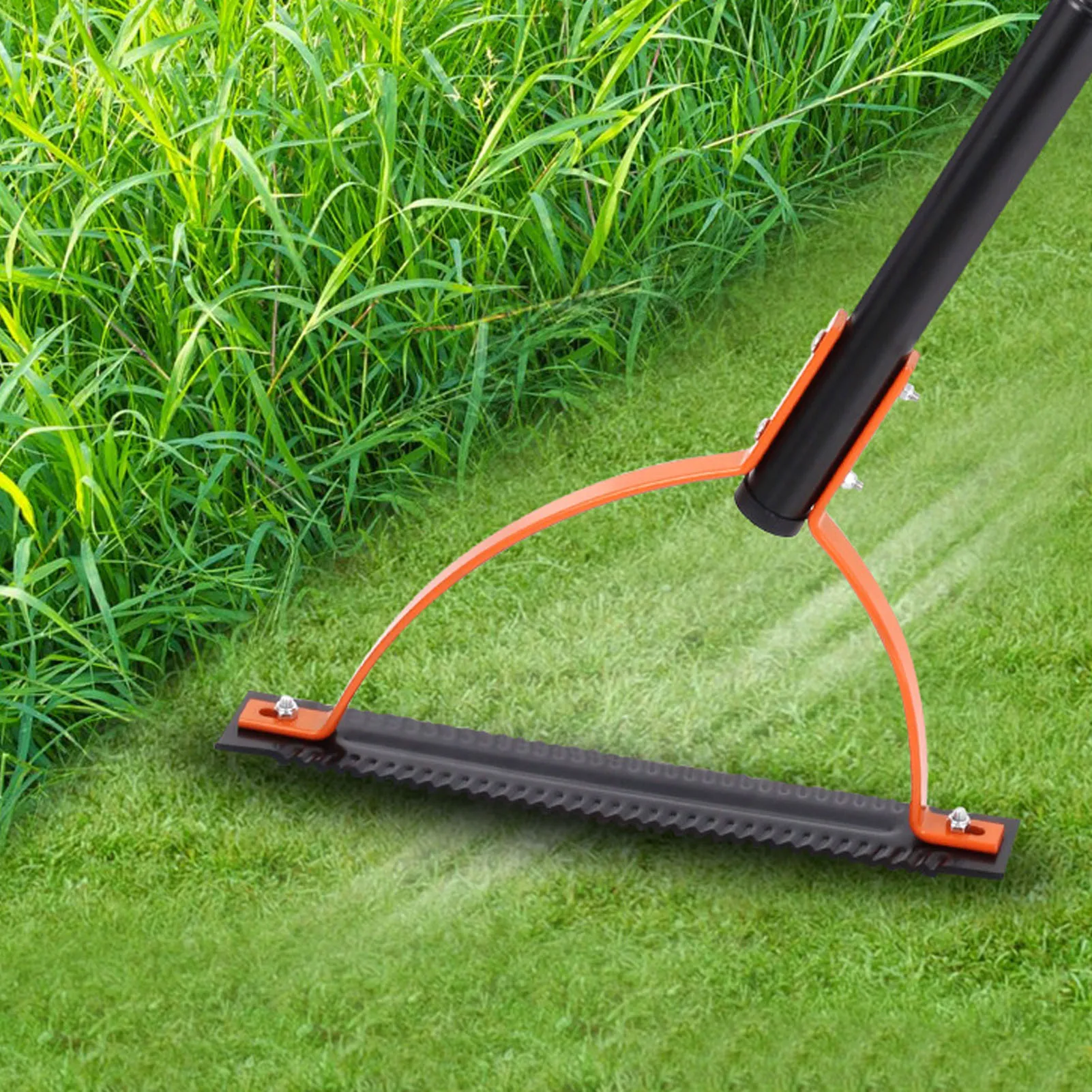 Manual Grass Whip Manual Weed Grass Cutter Serrated 65 Manganese Steel Labor Saving Double Edged Blade Widely Used for Yards 3