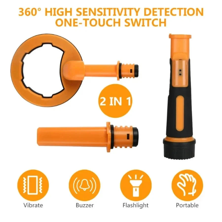 2 IN 1 Underwater Metal Detector Pulse Pinpointer Induction Diving Treasure Hand Held Metal Finder 3