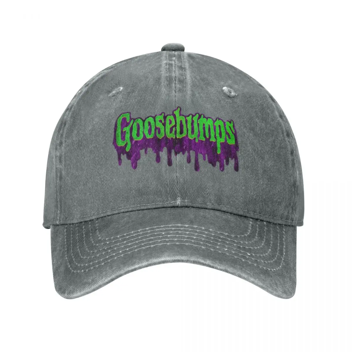 

GOOSEBUMPS LOGO Baseball Caps Snapback Washed Denim Hats Outdoor Adjustable Casquette Streetwear Baseball Cowboy Hat for Unisex
