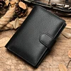 High Quality Genuine Leather Slim Wallet For Man Soft Cowskin Short Pocket Purse Men Male Bifold Thin Purse Lightweight Business 1