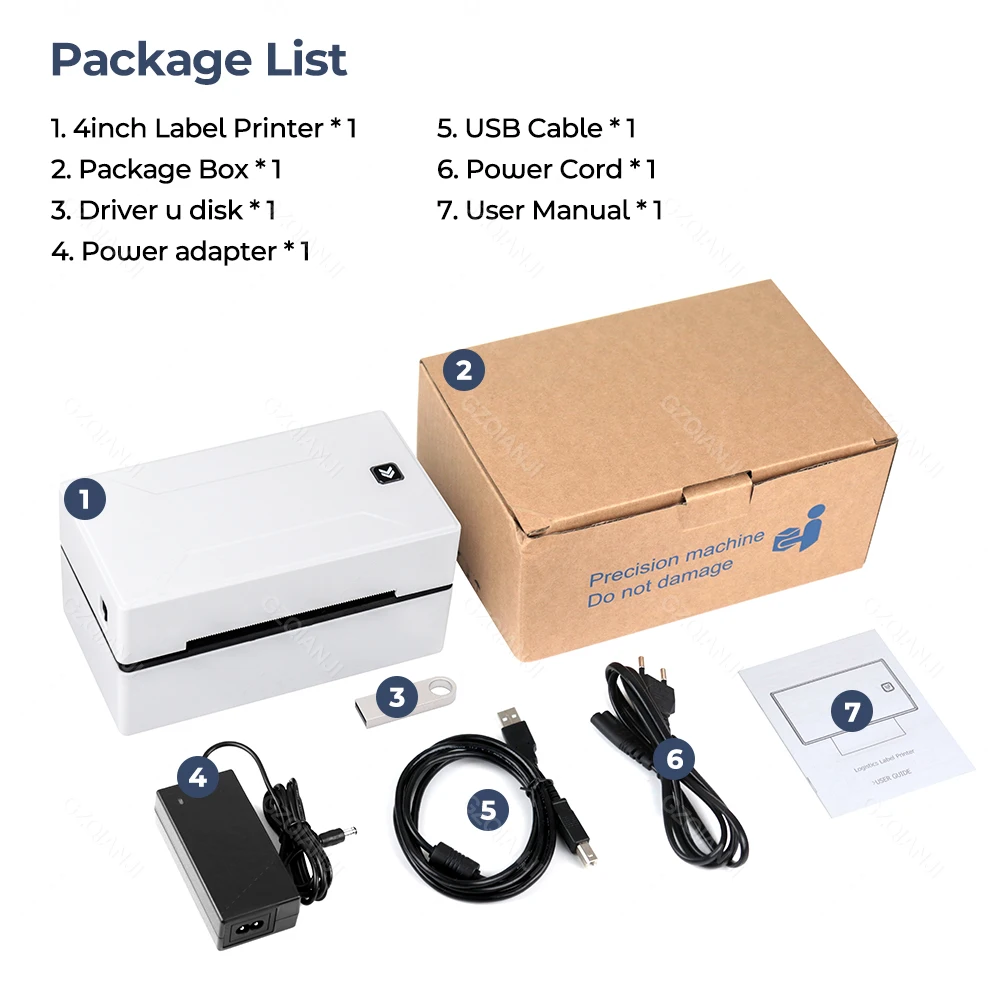 Label, Impressão Uso em Logística Expressa, USB