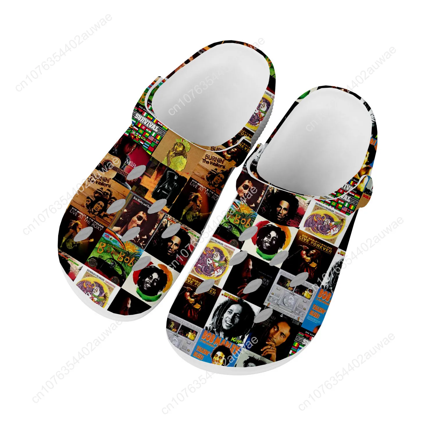 

Legend Bob Marley Reggae Rasta Home Clog Mens Women Youth Boy Girl Sandals Shoes Garden Custom Made Shoe Beach Hole Slippers