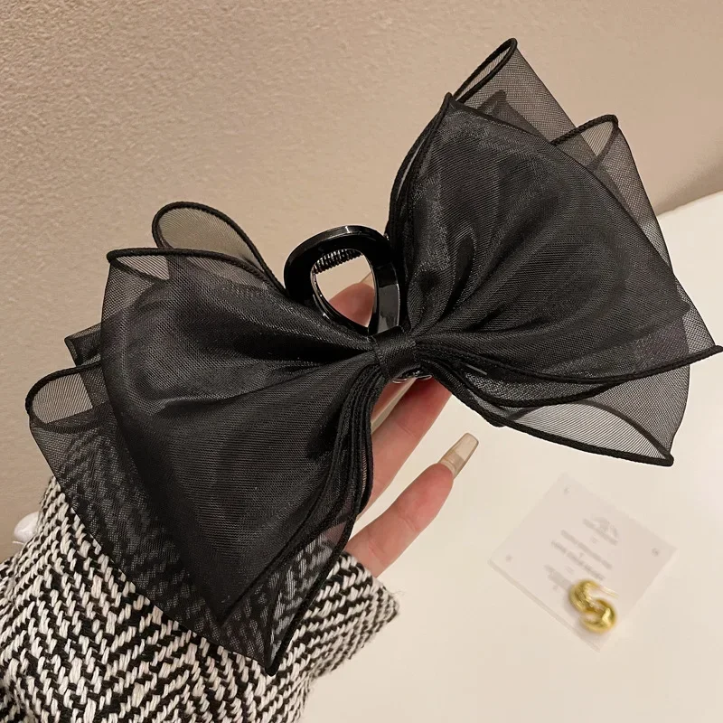 

Korean Style Big Bow Hair Claw Elegant Sweet Cute Kawaii Hair Claw Clamp Girls Styling Hairpin Women Headwear Hair Accessories