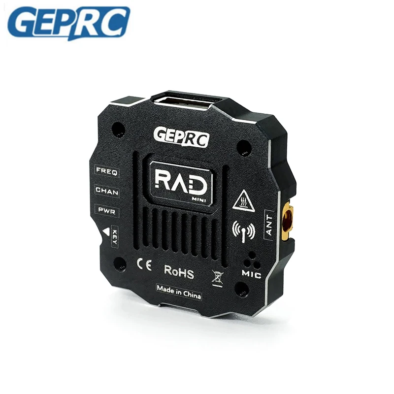 

GEPRC RAD MINI 5.8G 1W VTX Image Video Transmission Built-in Microphone 25mW/200mW/500mW/1000mW/PIT Mode for Long Range Drones