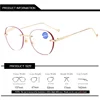 New Gradient Reading Glasses Unisex Women Anti Blue Ray Presbyopia Sunglasses Ladies PC Lens Frame Hyperopia Frameless Eyewear 6