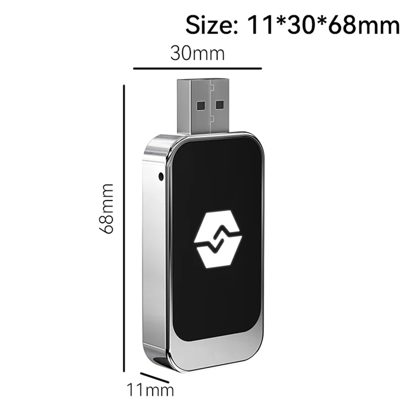 USB 2-In-1 무선 Carplay 안드로이드 자동 어댑터 무선 자동차 어댑터 유선 안드로이드 자동을 무선-N34R로 변환