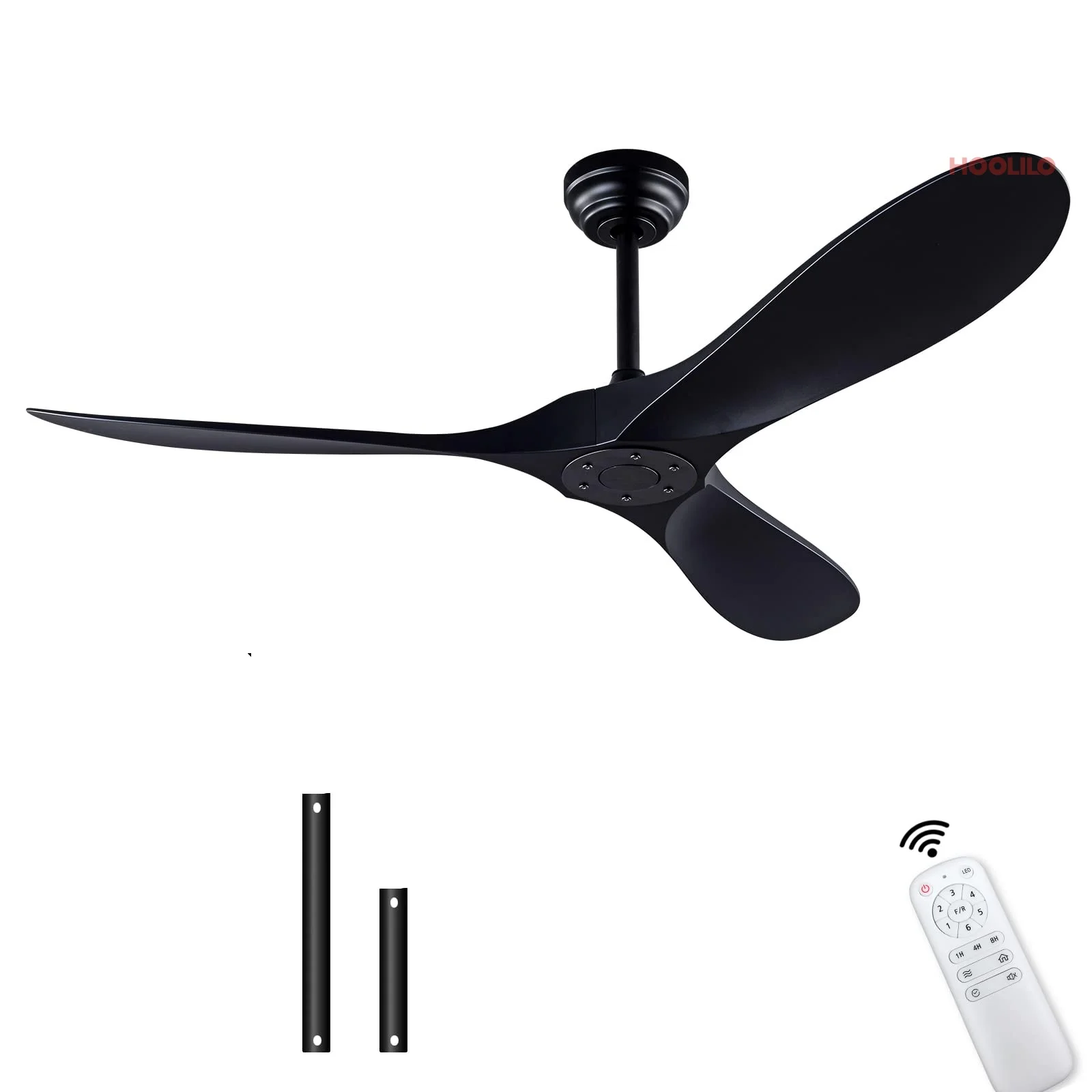 Big 60 Inch ABS Bland Ceiling Fan with LED DC Motor Remote Control ventiladores para casa
