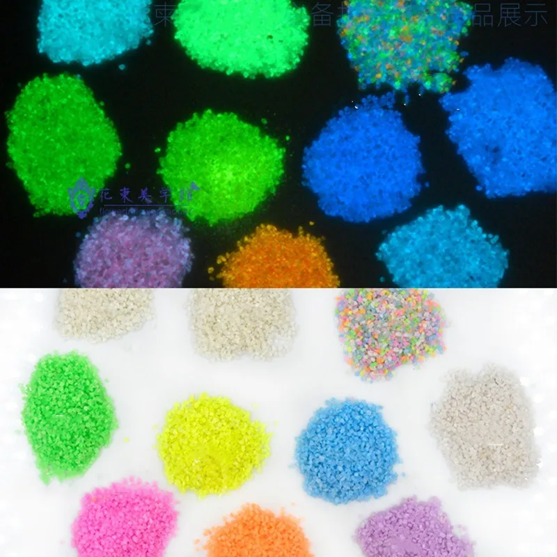 Aquarium decoration stones 1 bag Luminous Aquarium Sand Glow In The Dark Sand Ornament Decorative Fish Tank Decoration Stone Sands