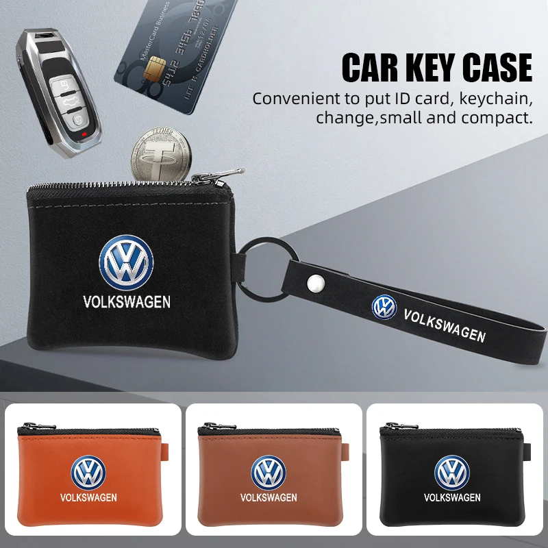 CarKeychainKeyHolderLeatherCarKeyWalletsKeyCardBagfor