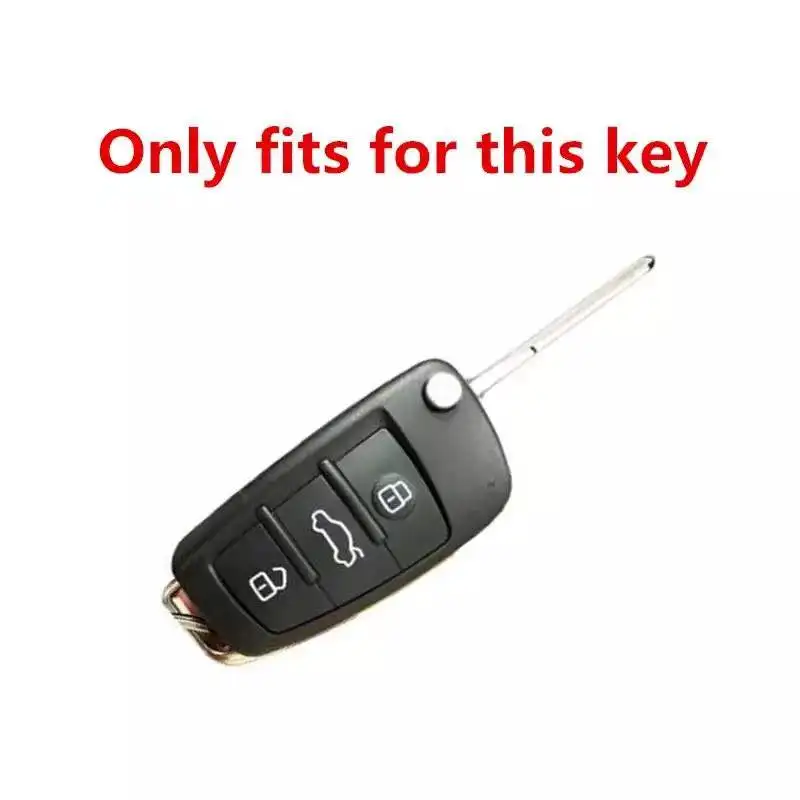 TPU Folding Key Case Bag Cover for Audi A3 A4 A5 A6 A7 Q3 Q5 S6 B6 B7 B8 C6 8P 8V 8L TT RS Car Shell FOB Protector Accessories key case key case cover car key shell