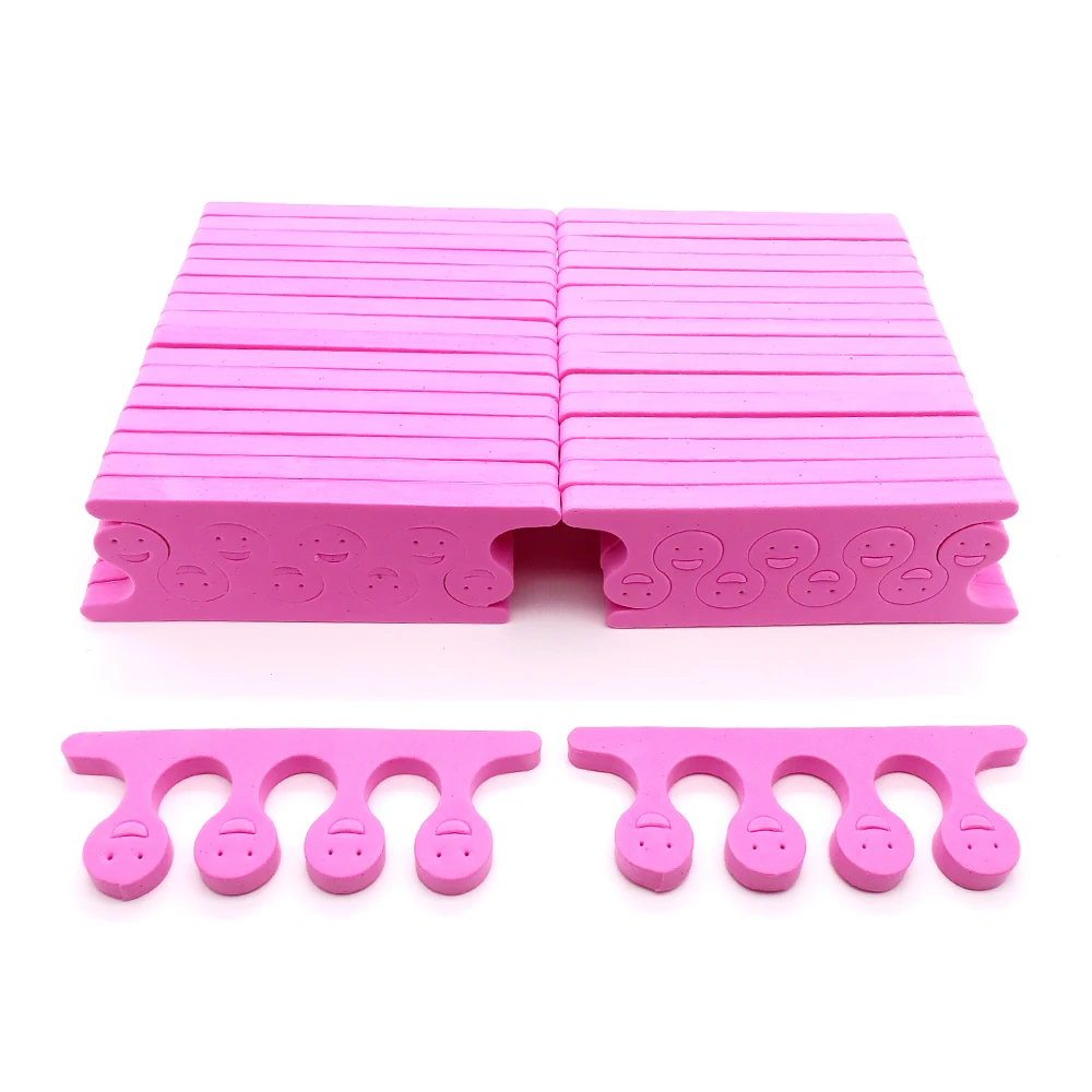 50/100Pcs Nail Art Toe Separator Finger Feet Sponge Soft UV Gel Polish Beauty Tool Manicure Pedicure Pack