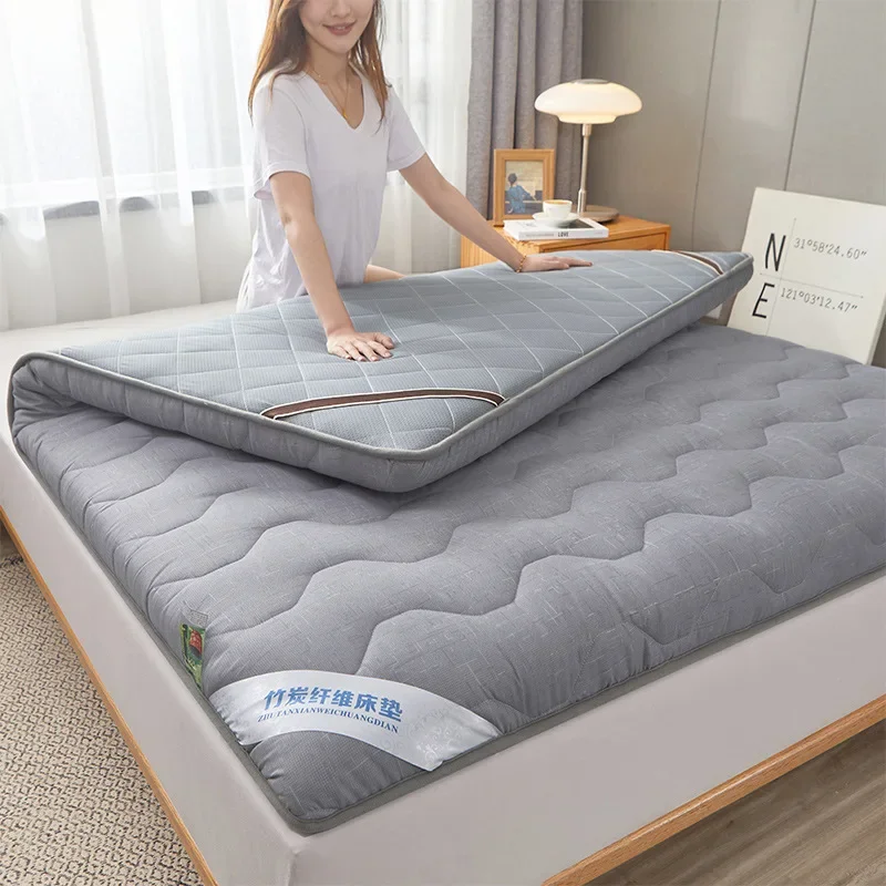 Formtheo Sleeping Hard Foam Summer Thick Bamboo Charcoal Biber Foldable Mattress Topper Made 135*190 140*200cm