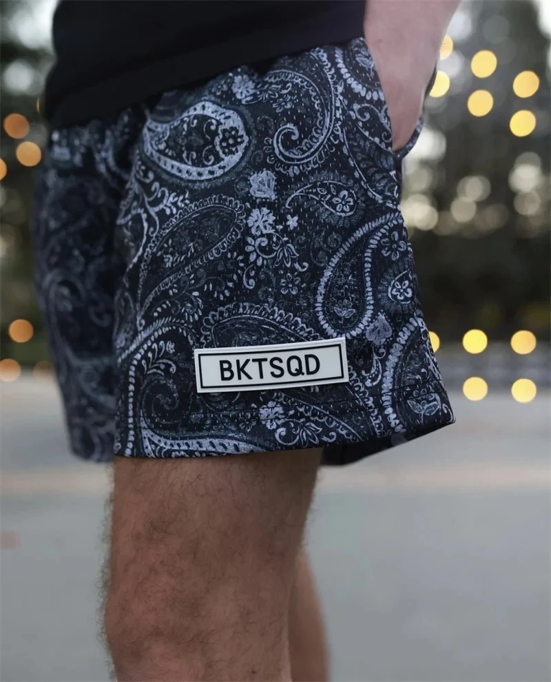 Summer Mesh Basketball Shorts Men Quick Drying Loose Sports short pants BUCKETSQ fashion Trend Sweatpants Running Beach shorts 2