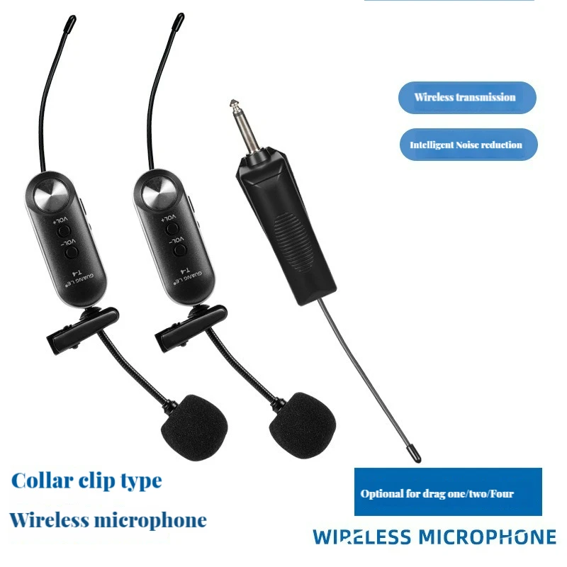 Saxophone Wireless Microphone UHF with Receiver and Transmitter Condenser Recording Live Show for Saxophone Musical Instrument