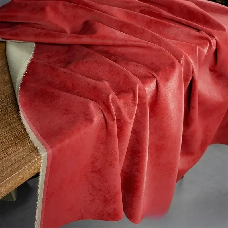 PU 가죽 원단 부드러운 방수 의류 재봉 원단 미터 단위 판매 DIY 재료 도매 원단