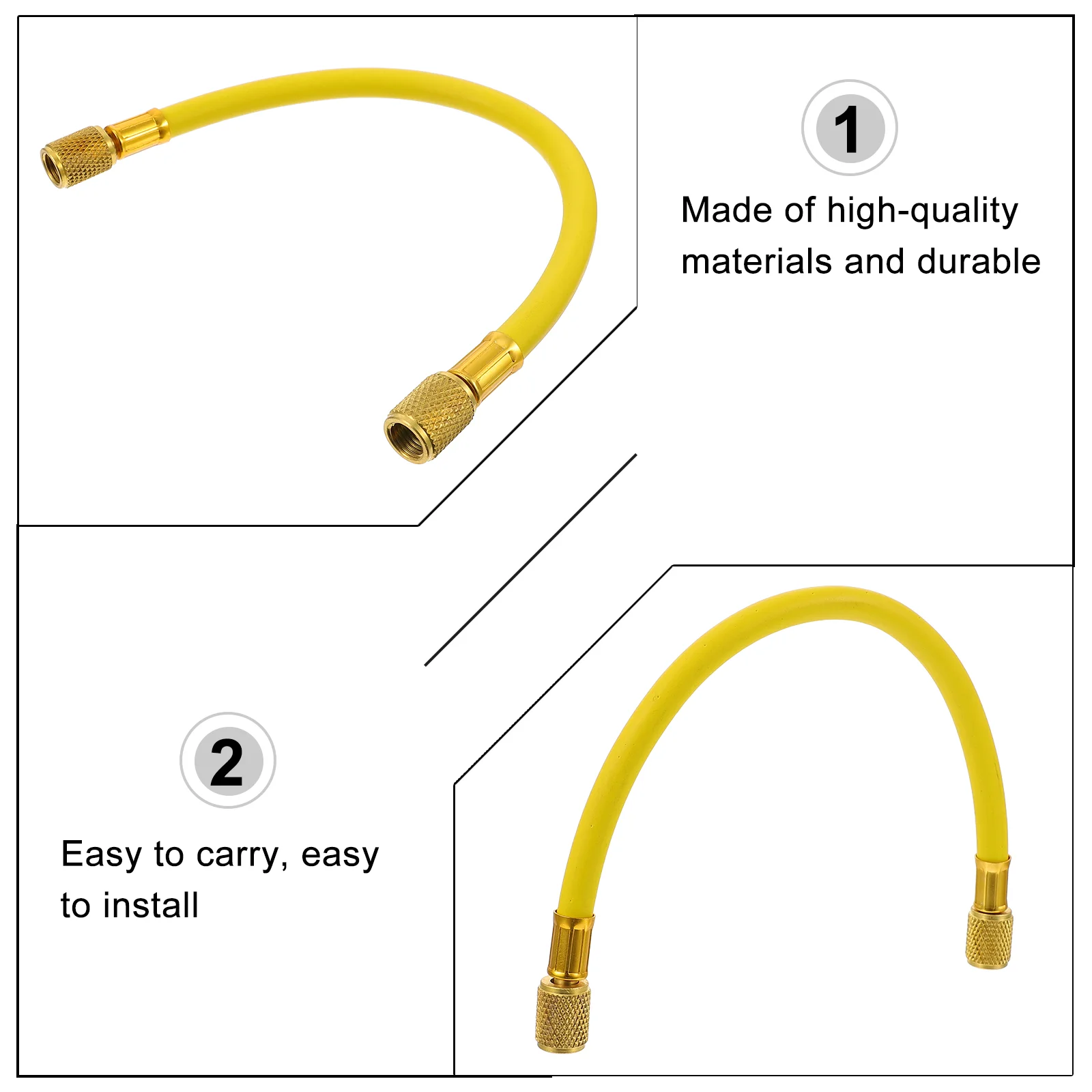 Fluoride Tube Refrigerant Filling Pipe Hose Air Conditioner Adding Copper Recharge