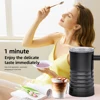 110V/220V Electric Milk Frother 4 In 1 Auto Mixer for Coffee Milk Foamer Machine Stainless Steel Milk Heating Steamer Foamer 3